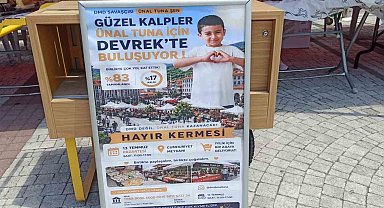 Devrekliler küçük Ünal için tek yürek oldular