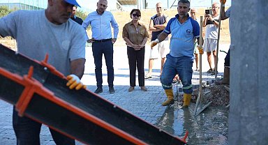 Didim Belediyesi'nin yeni beton mikseri görev başında