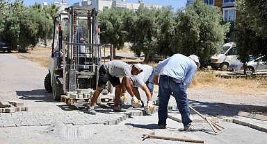 Didim Efeler Mahallesi'nde yol çalışması