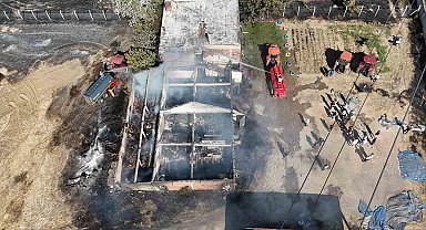 Edirne'de sigara izmariti çiftlik evini küle çevirdi: 6 kişi ölümden döndü