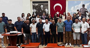 Efeler'de kursiyerler sertifikalarını aldı