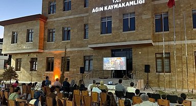 Elazığ'da açık hava sineması etkinliği