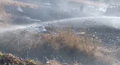 Elazığ'da arazi yangını