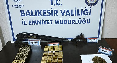 Erdek'te uyuşturucu ve silah operasyonu