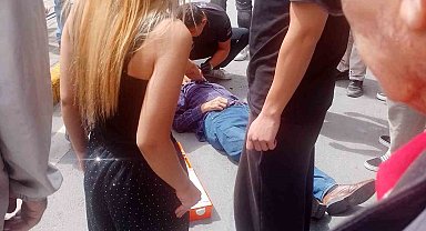 Eskişehir'de yaşı küçük motosikletlinin çarptığı yaya yaralandı