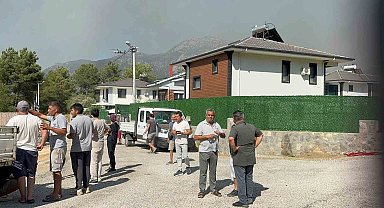 Fethiye Üzümlü'deki yangına yoğun müdahale