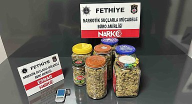 Fethiye'de 1195 gram uyuşturucu madde ele geçirildi