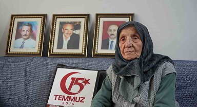 FETÖ'nün hain darbe girişiminde 2 oğlu ve damadını şehit veren 100 yaşındaki Muzaffer Gülşen'in acısı 10 yıldır dinmiyor