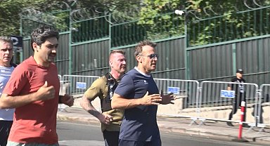 Fransa Cumhurbaşkanı Macron, Ankara'da sabah koşusu yaptı