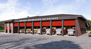 Gebze Yeni İtfaiye Hizmet Binası'nın inşası sürüyor