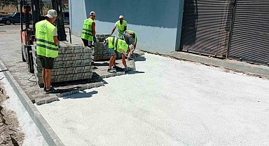 Germencik'te üstyapı çalışmaları başladı