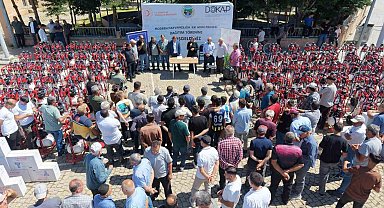 Gökçedere'de 250 işletmeye makine ve ekipman dağıtıldı