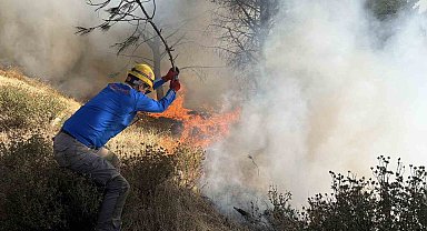 Gömeç'teki yangında 52. saat: Alevlerin ilerlememesi için adeta etten duvar örüldü