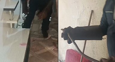 Hakkari'de eve giren yılan paniğe neden oldu