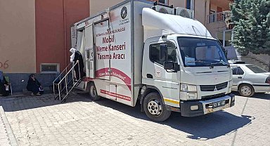 Hisarcık'ta meme kanseri için mobil tarama çalışmaları sürüyor