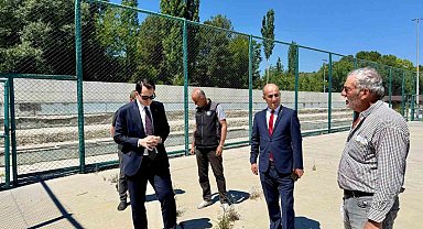 Hisarcık'ta okul spor alanları yenileniyor