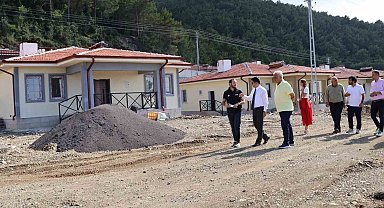 Işıklı Mahallesi'ndeki kırsal afet konutlarında sona gelindi
