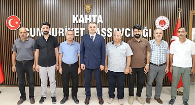 Kahta Gazeteciler ve Yazarlar Cemiyeti'nden Cumhuriyet Başsavcısı Atalay'a hayırlı olsun ziyareti