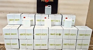 Kamyonda 800 litre etil alkol ele geçirildi