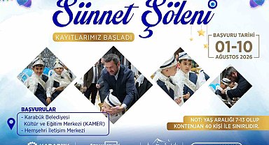 Karabük'te 3. Geleneksel Sünnet Şöleni için kayıtlar alınıyor