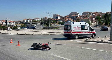 Karaman'da otomobille motosiklet çarpıştı: 1 yaralı