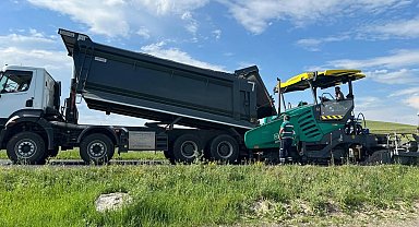 Kars'ta asfalt seferberliği sürüyor: Esenyayla köyü yolu tamamlandı