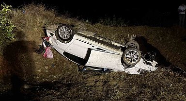 Kastamonu'da otomobil şarampole yuvarlandı: 1 yaralı