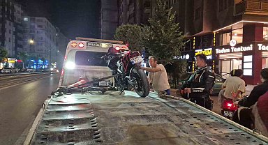 Katlanır plaka ile polise yakalanan motosiklet sürücüsüne 140 bin lira ceza