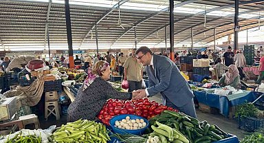 Kaymakam Sözen pazarcı esnafı ve vatandaşlarla buluştu