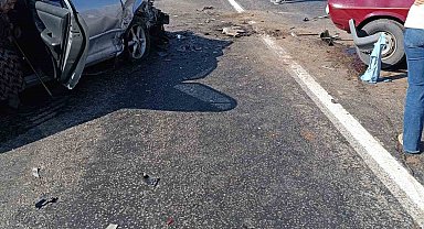 Kayseri'de 2 otomobil çarpıştı: 1 ölü, 6 yaralı
