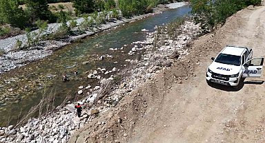 Kelkit Çayı'nda kaybolan Esmanur için arama çalışmaları yeniden başladı