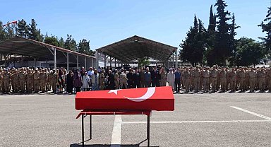 Kilis'te kalp krizi sonucu hayatını kaybeden uzman çavuş için tören düzenlendi