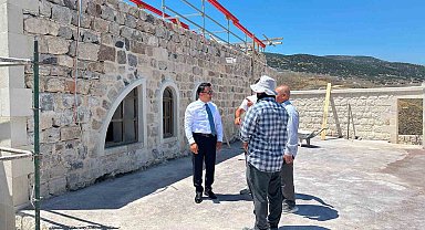 Kırıkhan'da Beyazıd-ı Bestami hazretleri türbesinde çalışmalar sürüyor