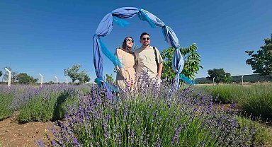 Kütahya'da lavanta bahçesi kırsal turizmin gözdesi oldu