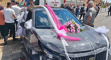 Malatya'da düğün konvoyunda kaza: 9 yaralı
