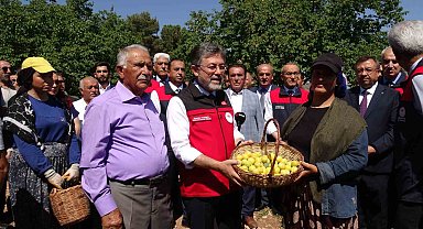 Malatya'da kayısı hasadına katılan Bakan Yumaklı: "Geçtiğimiz senenin o karamsar zamanını üzerimizden atan çok güzel bir ürün görüyoruz"