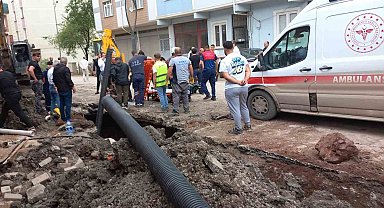 Ordu'da altyapı çalışmasında göçük altında kalan 2 işçi yaralandı