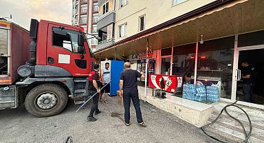 Osmaniye'de iş yeri yangını