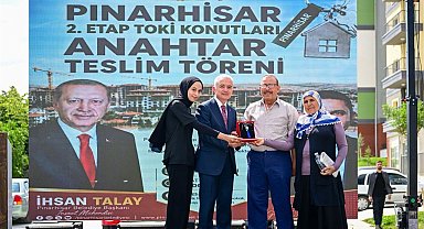 Pınarhisar'da TOKİ sevinci: Anahtarlar hak sahiplerine teslim edildi