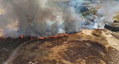 Safranbolu'daki anız yangını kontrol altına alındı