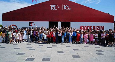 Samsun'da 15 Temmuz çadırına yoğun ilgi
