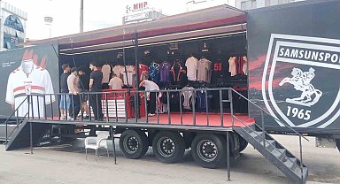 Samsunspor tırı Çarşamba'da