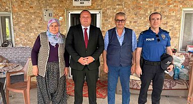 Sehit babasına anlamlı ziyaret
