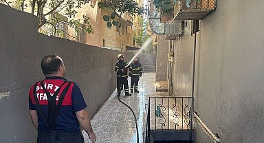 Siirt'te restoranın bacasında korkutan yangın