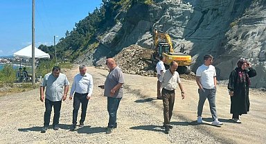 Sinop'ta yol ve Köy Yaşam Merkezi çalışmaları