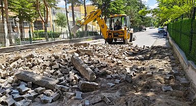 Sungurlu'da Çorum FK Sokağı'nda çalışmalar başladı