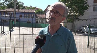 Tarihi mezarın üzeri çakıl taşlarıyla kapatılıp otopark görünümü verildi