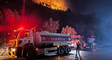 Tekirdağ Büyükşehir Belediyesi'nden Balıkesir'deki yangın söndürme çalışmalarına destek