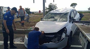 Tekirdağ'da trafik kazası: 2 yaralı