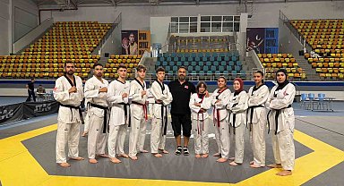 Tekvando terfi sınavında YayTanSay'dan 10 sporcu başarılı oldu